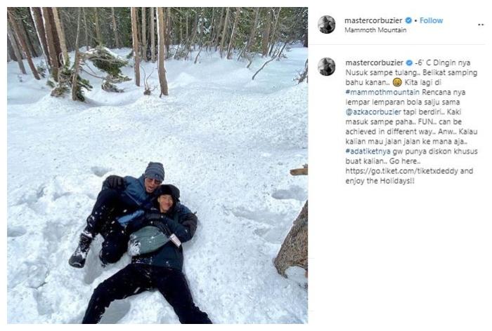 Sabrina Chairunnisa dan Deddy Corbuzier. (Instagram/@mastercorbuzier)