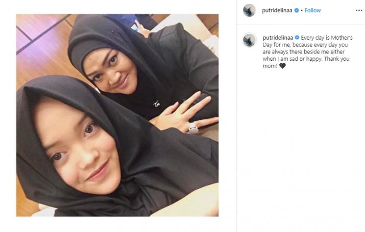 Mendiang Lina dan Putri Delina (Instagram/@putridelinaa)