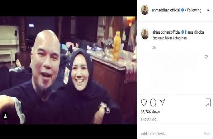 Ahmad Dhani dan Mulan Jameela (Instagram @ahmaddhaniofficial)