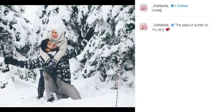 Ammar Zoni dan Irish Bella. (Instagram/@_irishbella_)