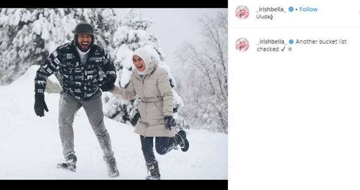 Ammar Zoni dan Irish Bella. (Instagram/@_irishbella_)