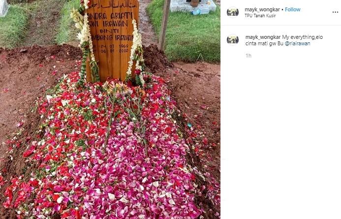 Pusaran Ria Irawan. (Instagram/@mayk_wongkar)