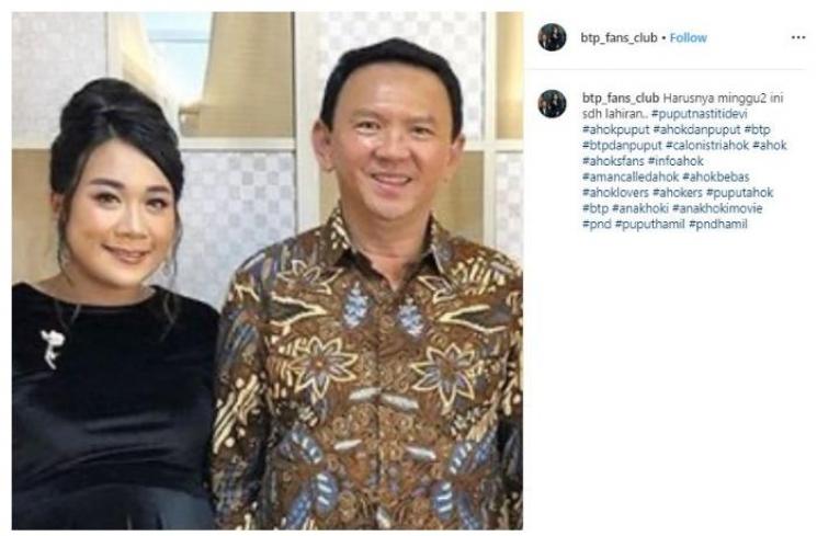 Potret hamil Puput Nastiti Devi. (Instagram/@btp_fans_club)
