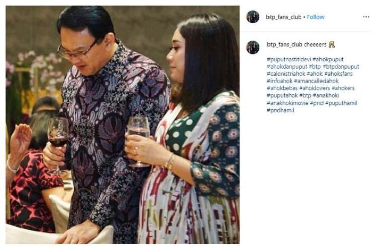 Potret hamil Puput Nastiti Devi. (Instagram/@btp_fans_club)