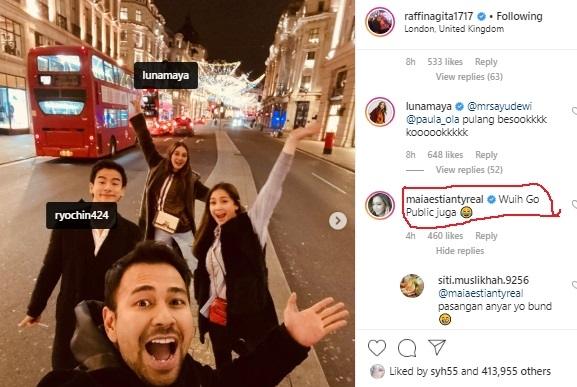 Maia Estianty komentari kedekatan Luna Maya dengan Ryochin. [Instagram]