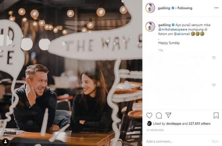 Gading Marten dan Juria Hartmans (Instagram @gadiiing)