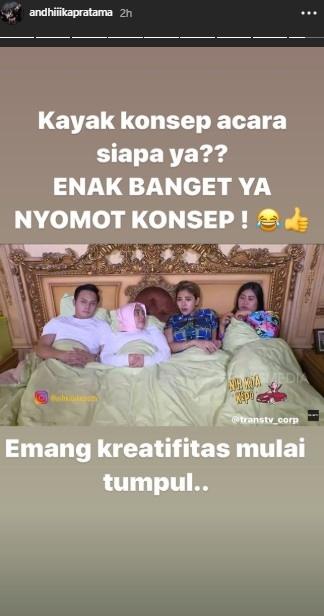 IG Story Andhika Pratama. (Instagram/@andhiiikapratama)