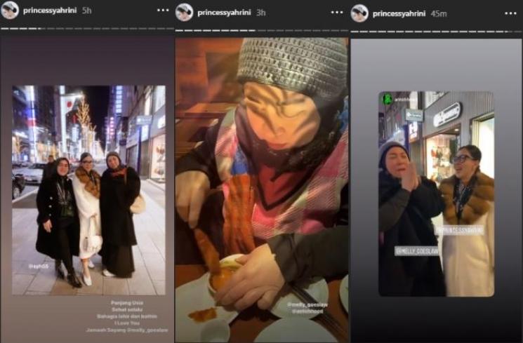 Syahrini beri spesial dinner untuk Melly Goeslaw saat ulang tahun (Instagram @princessyahrini)