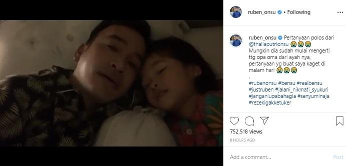 Ruben Onsu dan Thalia Putri Onsu. (Instagram/@ruben_onsu)