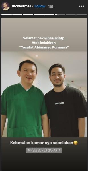 Ahok dan Jeje Govinda (Instagram/@ritchieismail)