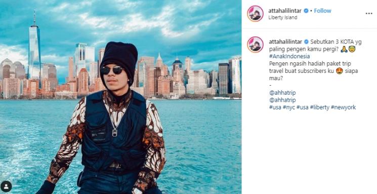 Potret Liburan Atta Halilintar (Instagram/@attahalilintar)