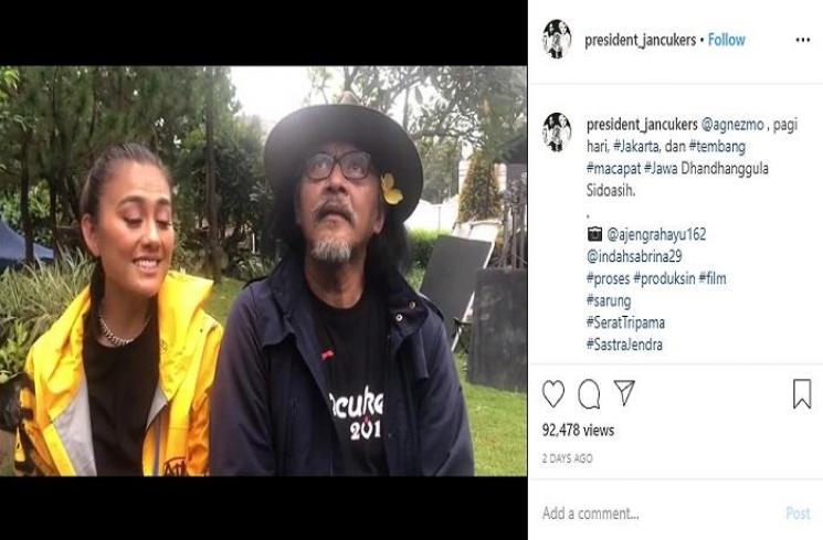 Agnez Mo dan Sudjiwo Tedjo (Instagram @president_jancukers)
