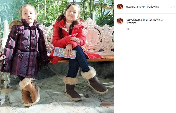Potret Menggemaskan 2 Putri Kecil Andhika Pratama, Elea dan Sheva.(Instagram/@ussypratama)