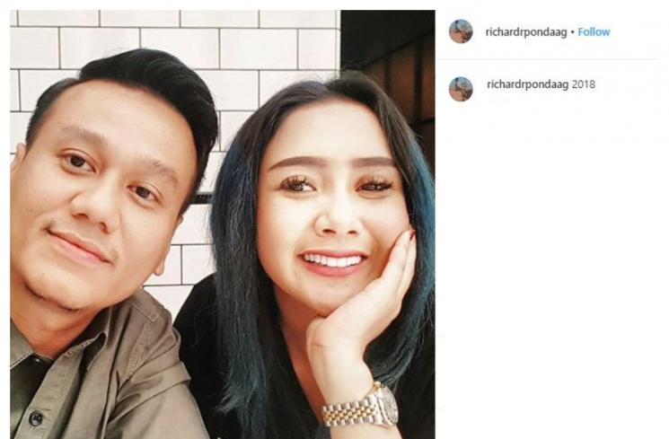 Cita Citata dan Richard R Pondaag. (Instagram/@richardrpondaag)