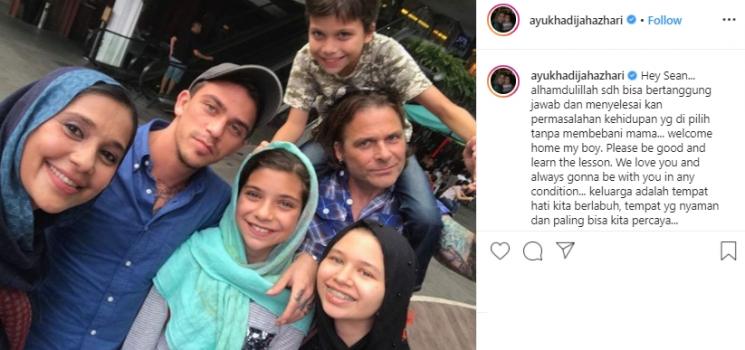 Anak-anak Ayu Azhari (Instagram/@ayukhadijahazhari)