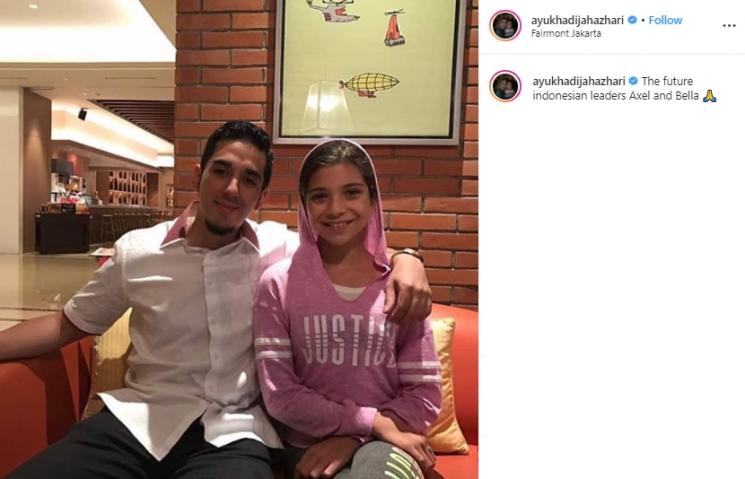 Anak-anak Ayu Azhari (Instagram/@ayukhadijahazhari)
