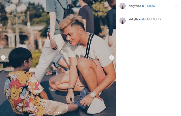 Rizky Febian dan adik-adiknya (Instagram/@rizkyfbian)