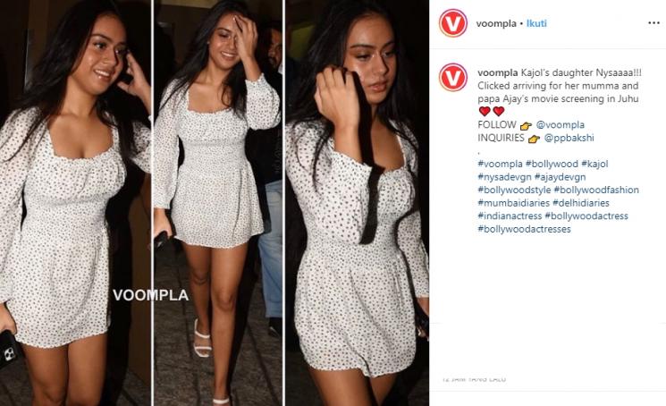 Nysa Devgan Hadiri Pemutaran film Tanhaji (Instagram/@voompla)