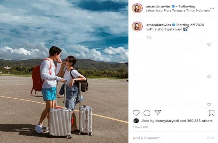 Amanda Rawles dan Adriel Susanteo (Instagram @amandarawles)