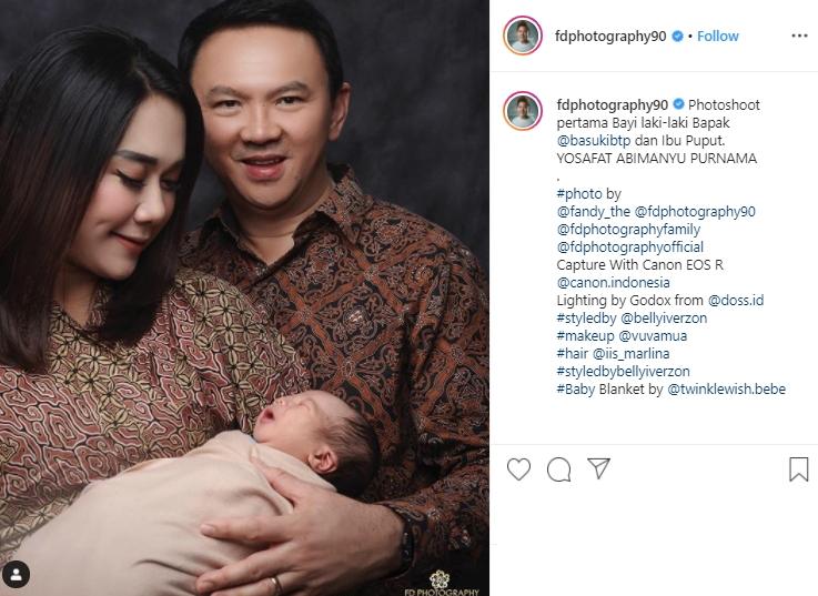 Pemotretan bayi Ahok dan Puput (Instagram/@fdphotography90)