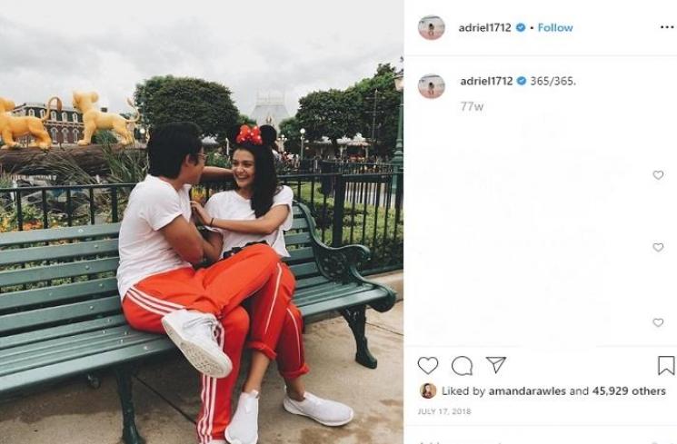 Amanda Rawles dan Adriel Susanteo (Instagram @adriel1712)