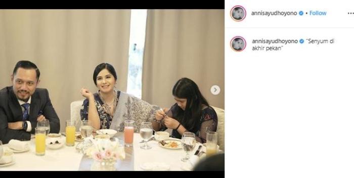 Agus Yudhoyono, Annisa Pohan dan Almira. (Instagram/@annisayudhoyono)