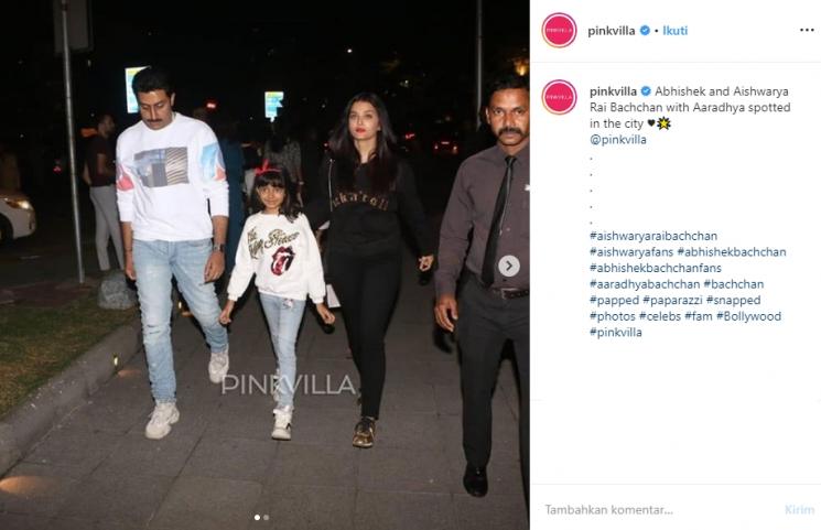 Aishwarya Rai dinner bareng keluarga (Instagram/@pinkvilla)