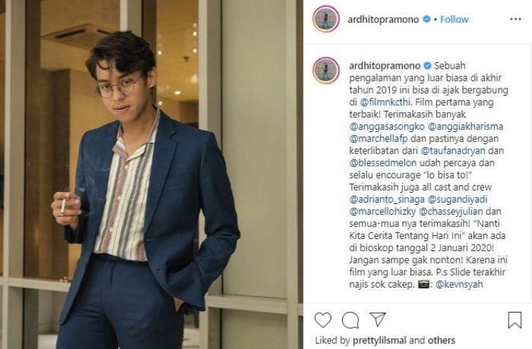 Ardhito Pramono. (Instagram/@ardhitopramono)