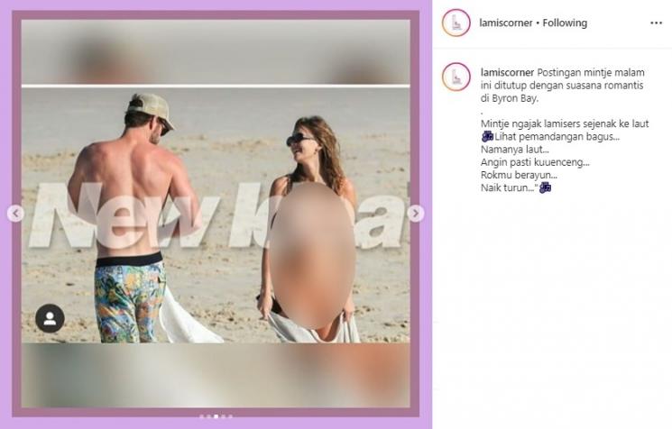Liam Hemsworth dan Gabriella Brooks (Instagram/@lamiscorner)
