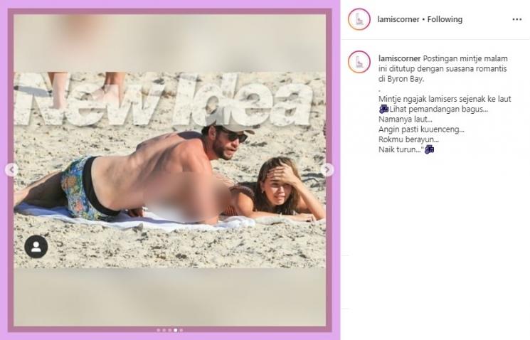 Liam Hemsworth dan Gabriella Brooks (Instagram/@lamiscorner)