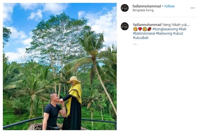 Lyra Virna dan Fadlan Muhammad. (Instagram/@fadlanmuhammad)