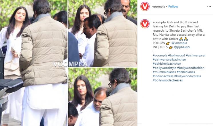 Aishwarya Rai melayat (Instagram/@voompla)