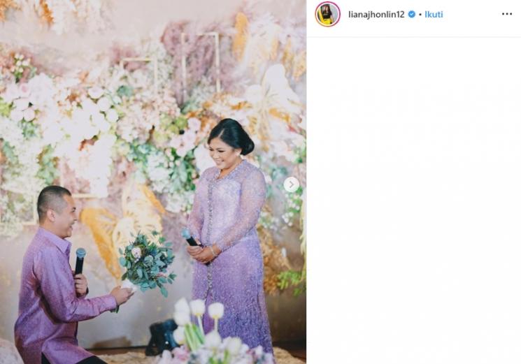Prosesi lamaran Liana Jhonlin dan Putra (Instagram/@lianajhonlin12)