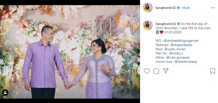 Prosesi lamaran Liana Jhonlin dan Putra (Instagram/@lianajhonlin12)
