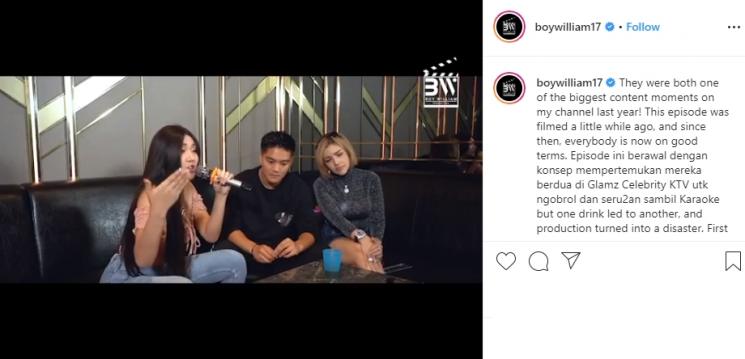 Lucinta Luna, Boy William dan Barbie Kumalasari (Instagram/@boywilliam17)