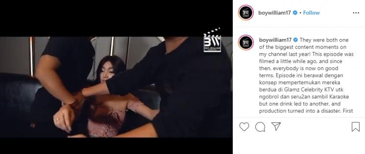 Lucinta Luna, Boy William dan Barbie Kumalasari (Instagram/@boywilliam17)