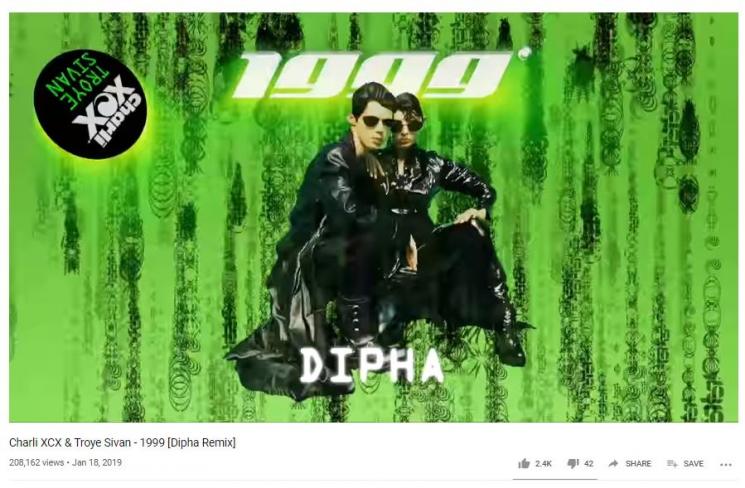 Dipha Barus, Charli XCX dan Troye Sivan. (Youtube/CharliXCX)