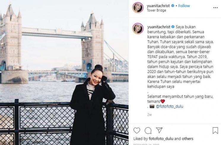 Yuanita Christiani dan suami. (Instagram/@yuanitachrist)