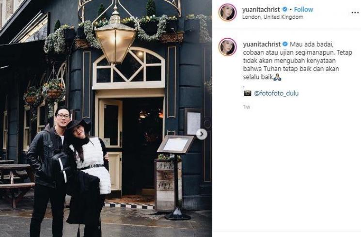 Yuanita Christiani dan suami. (Instagram/@yuanitachrist)