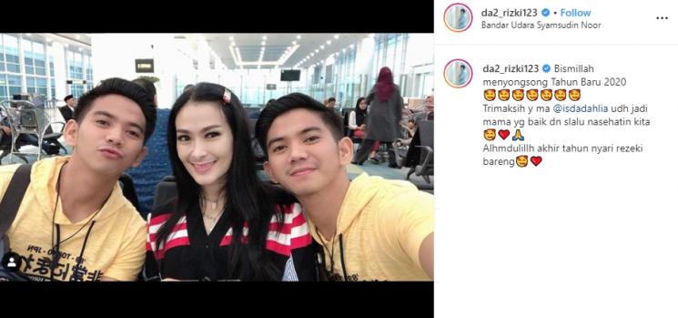 Rizki Ridho dan Iis Dahlia (Instagram/@da2_rizki123)