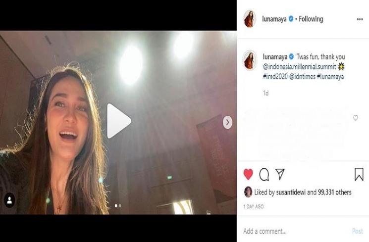 Kalung pedang Luna Maya bikin heboh (Instagram @lunamaya)