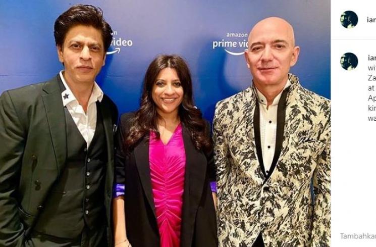 Shah Rukh Khan, Zoya Akhtar dan Jeff Bezos (Instagram/@iamsrk)