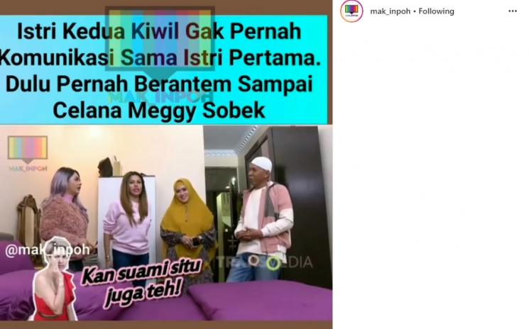 Meggy dan Kiwil (Instagram/@mak_inpoh)