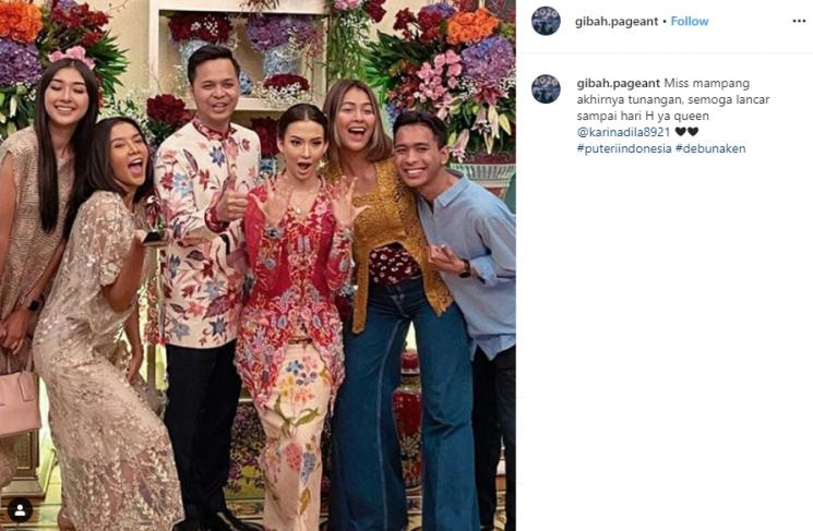Karina Nadila dan Rangga (Instagram/@gibah.pageant)