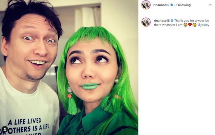 Rina Nose dan Josscy (Instagram/@rinanose16)
