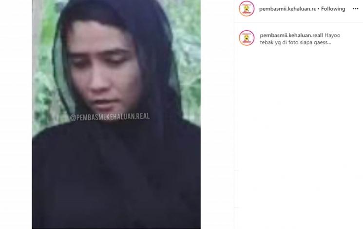 Potret perempuan diduga Abash pacar Lucinta Luna (Instagram/@pembasmii.kehaluan.reall)