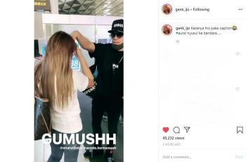 Aurel Hermansyah cium tangan Atta Halilintar (Instagram @genk_ijo)