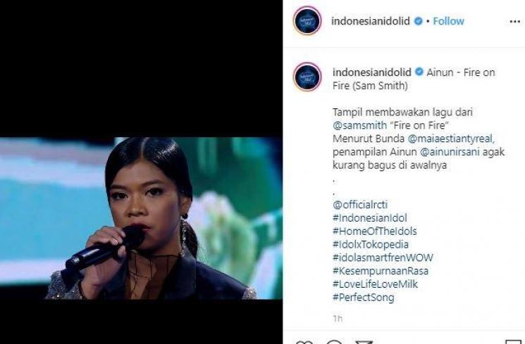 Ainun Idol. (Instagram/IndonesianIdol)