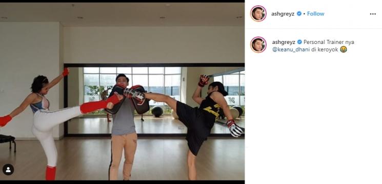 Abash dan Lucinta Luna (Instagram/@ashgreyz)