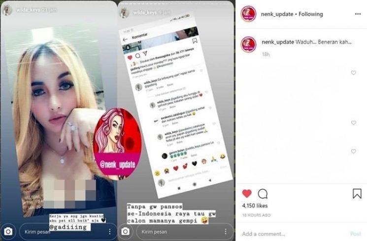 DJ Wilda (Instagram @nenk_update)